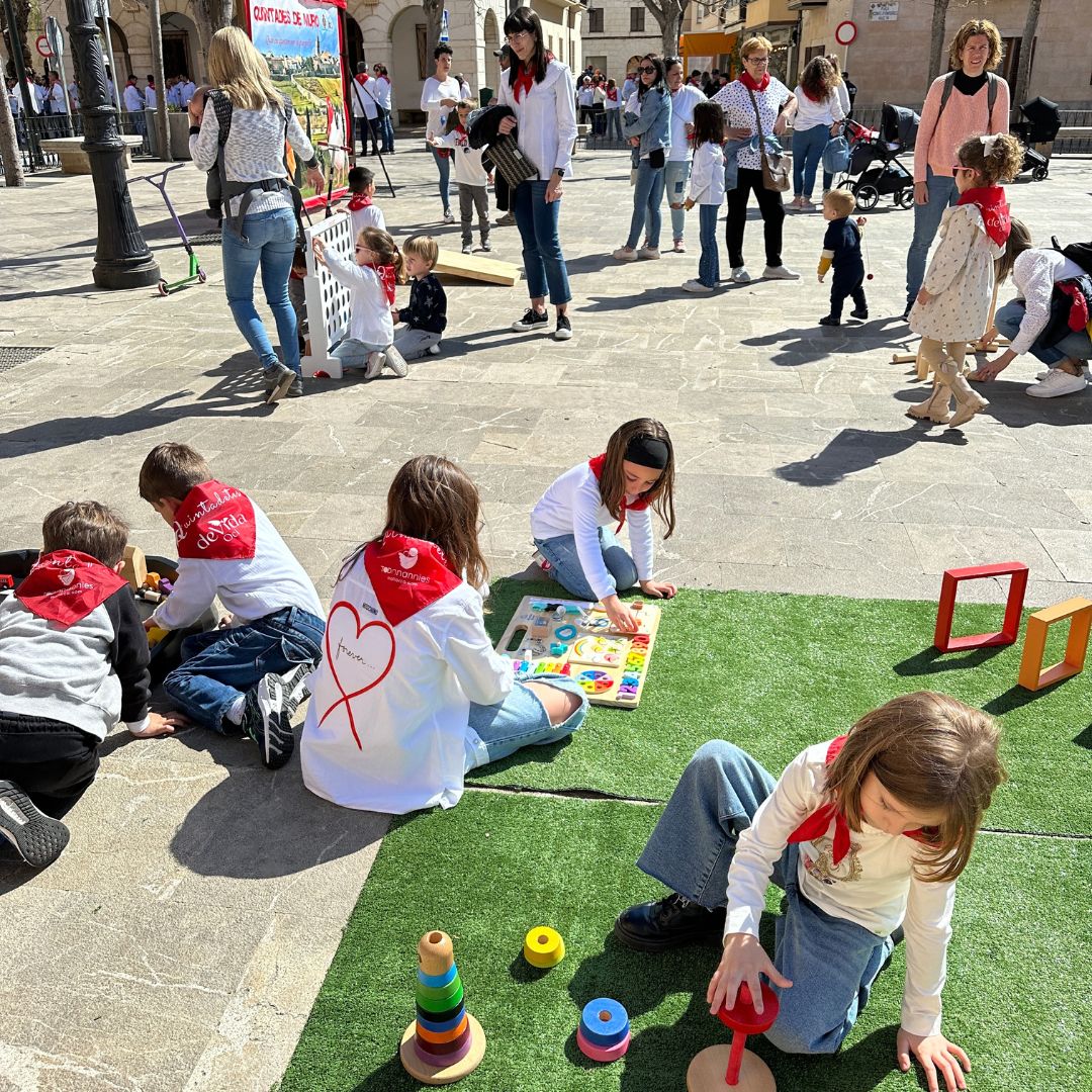 Circuito y juegos de madera